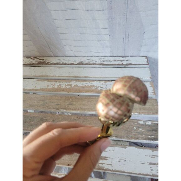 Mushroom clip-on glass ornament fungus fungi unique Xmas tree - Picture 5 of 8